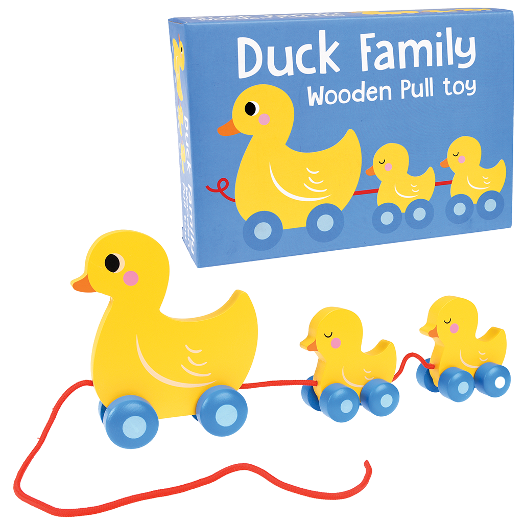 Duck Family Wooden Pull Toy Rex London