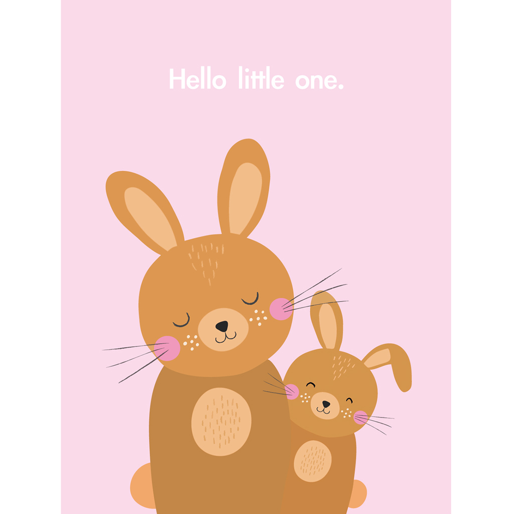 Hello Little One Bunny Card | Rex London