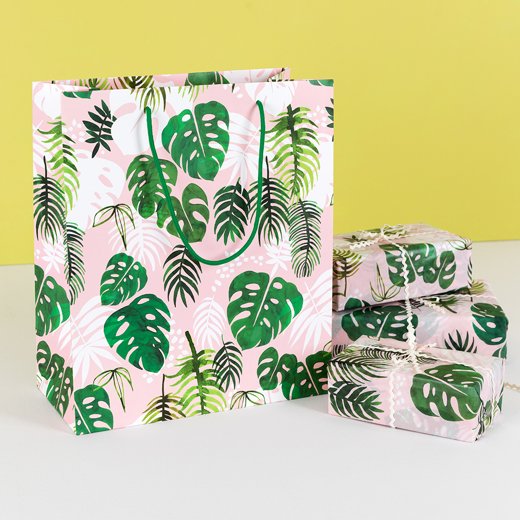Large Tropical Palm Gift Bag Rex London