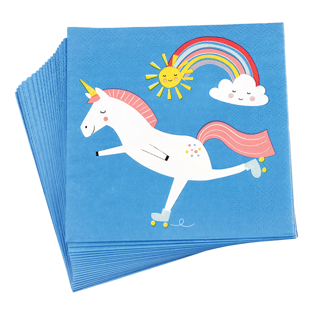 Magical Unicorn Napkins (pack Of 20) Rex London