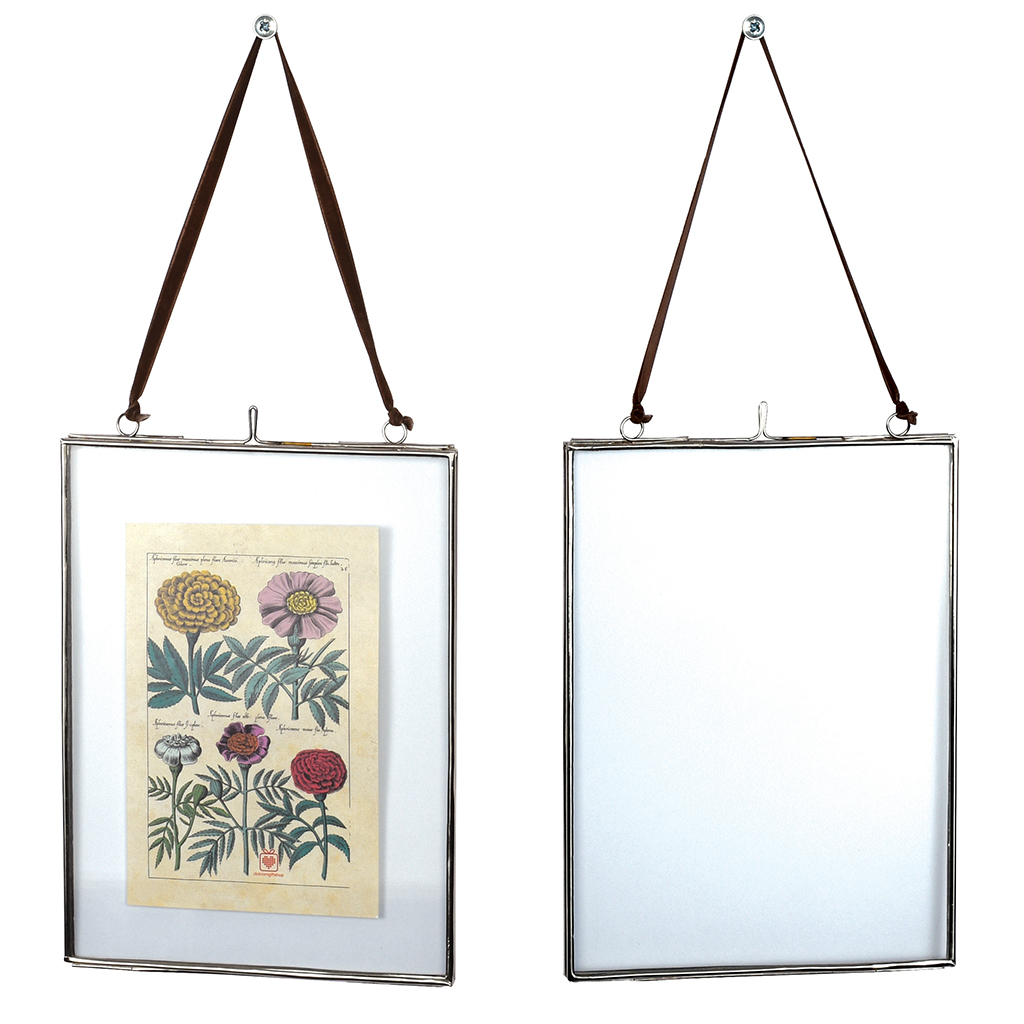 Glass Hanging Frame In Silver 15x20cm Rex London