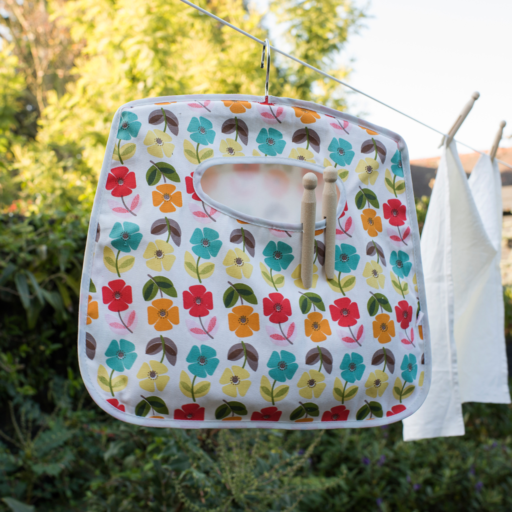 Mid Century Poppy Peg Bag Rex London