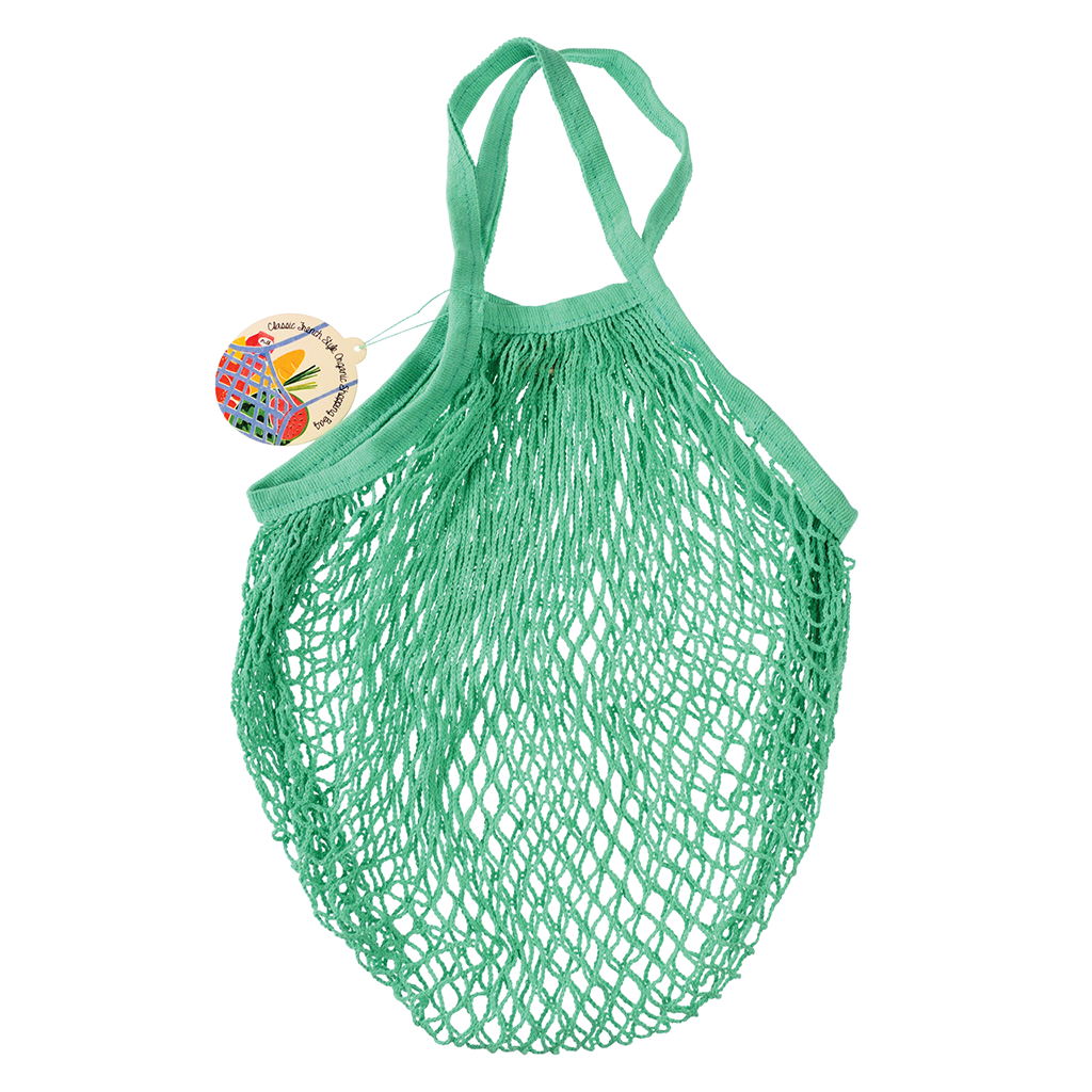 Mint Green Organic Cotton Net Bag Rex London