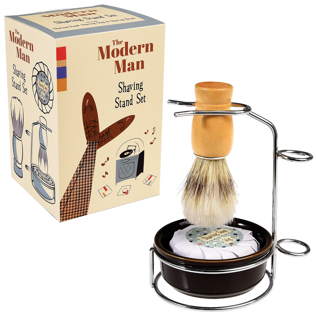 Modern Man Shaving Stand Set Rex London