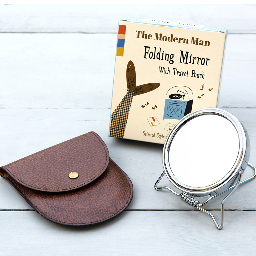 Modern Man Travel Shaving Mirror Rex London