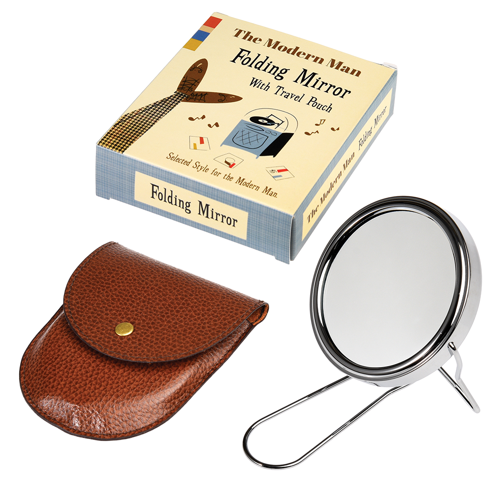 Modern Man Travel Shaving Mirror Rex London