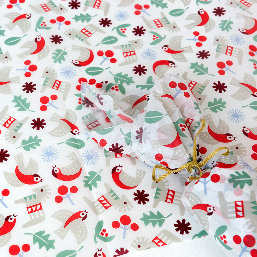 Nordic Christmas Tissue Paper (10 Sheets) Rex London