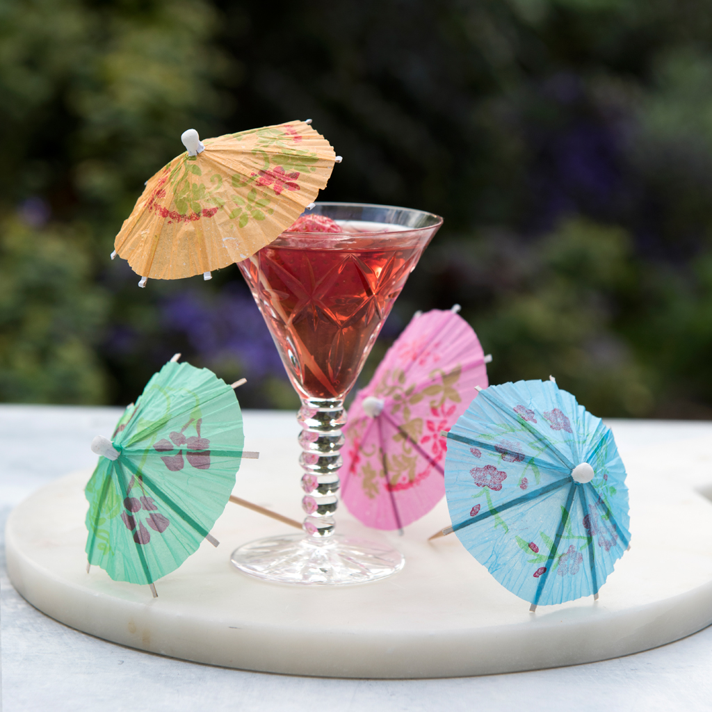 Pack Of 24 Assorted Cocktail Umbrellas Rex London