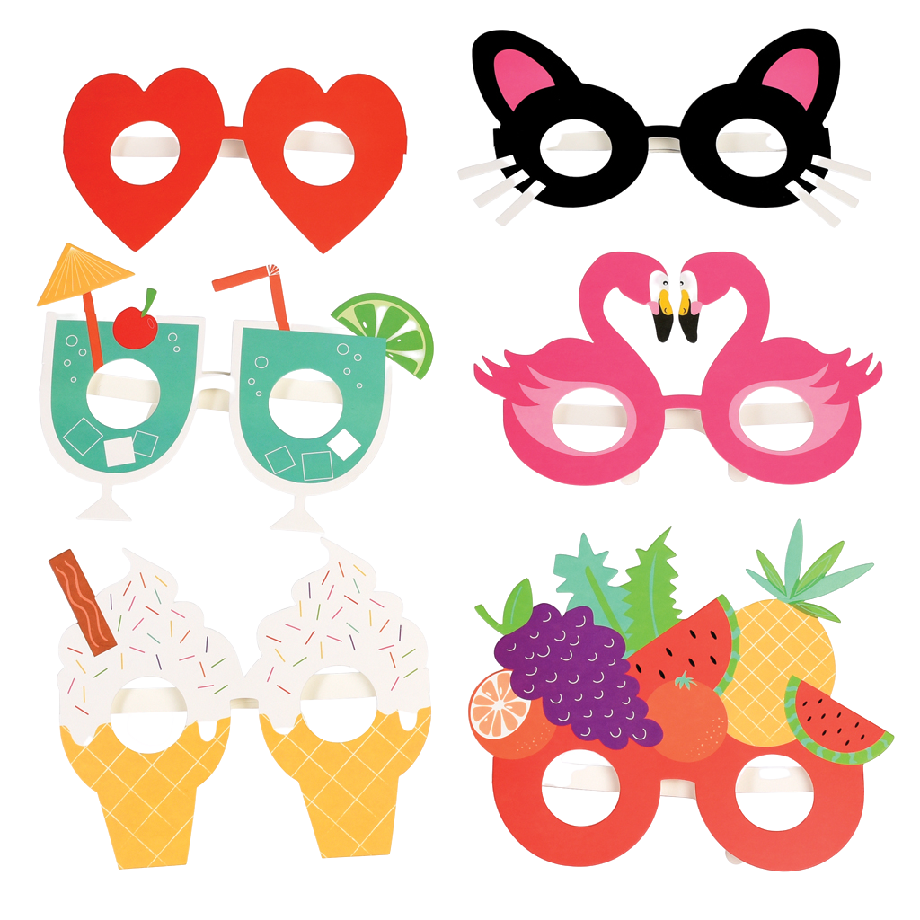 Paper Party Glasses (set Of 6) Rex London