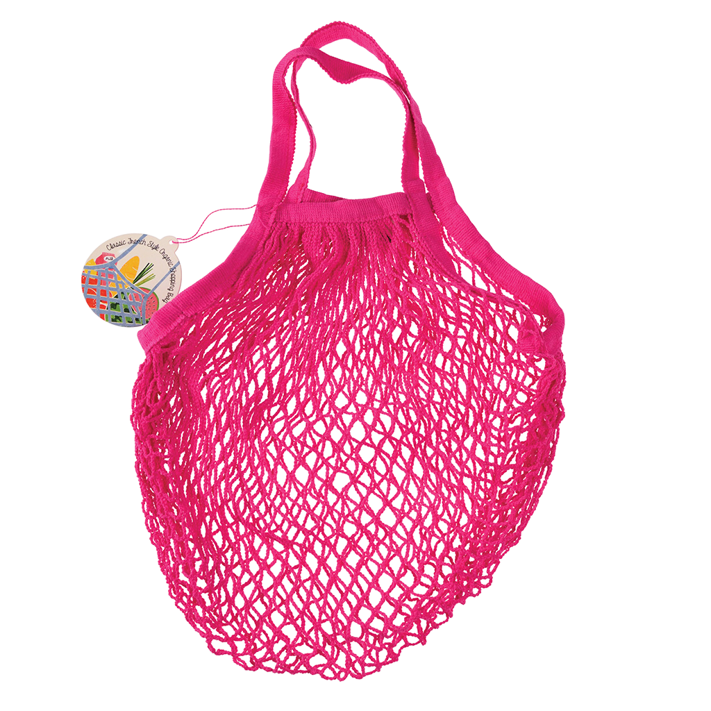 Rex London BABY PINK ORGANIC COTTON STRING BAG