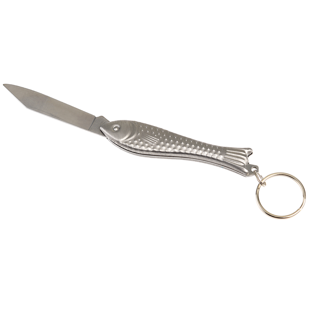 Fish Shaped Pocket Knife & Keyring Rex London