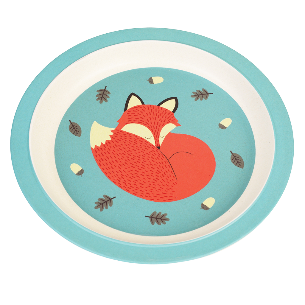 Rusty The Fox Bamboo Plate Rex London