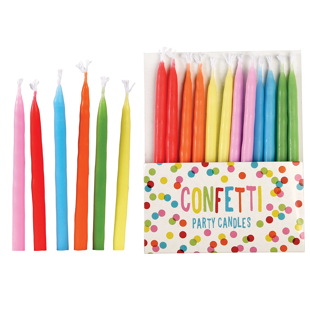 Confetti Party Candles (set Of 12) Rex London