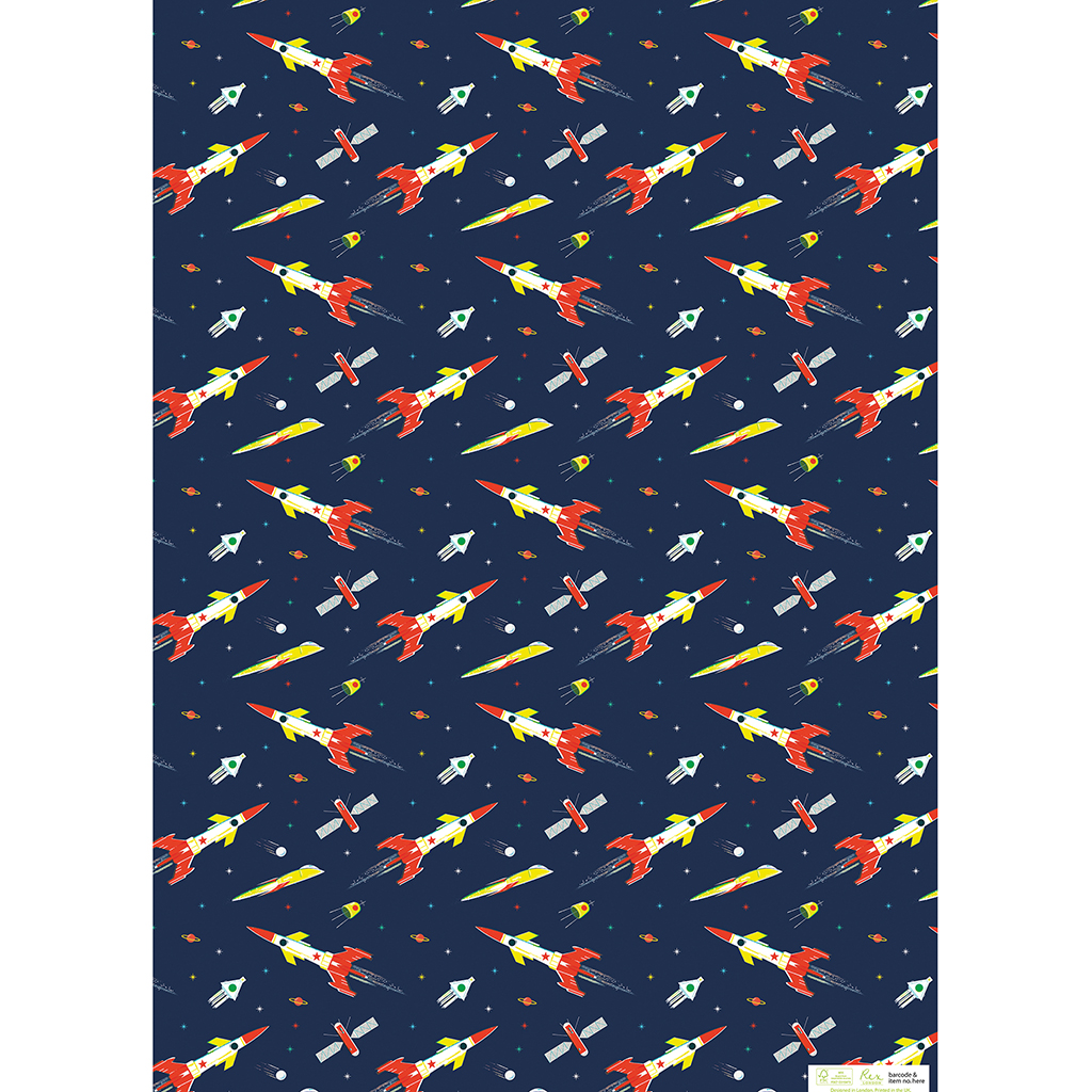 orange and blue wrapping paper