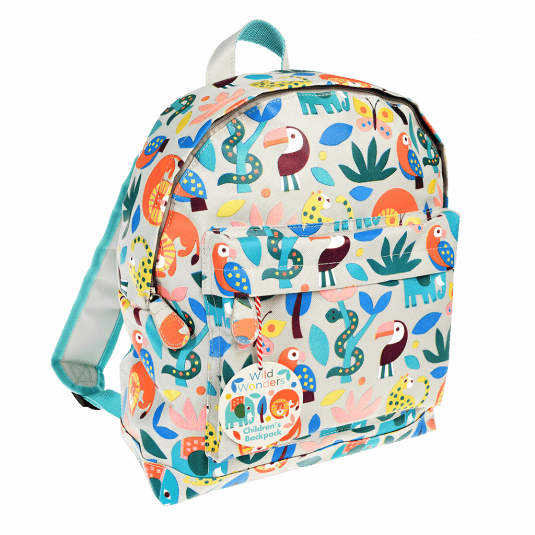 Wild Wonders Animal Toddler Children Ruck Sack Backpack School Bag 21x18x10cm