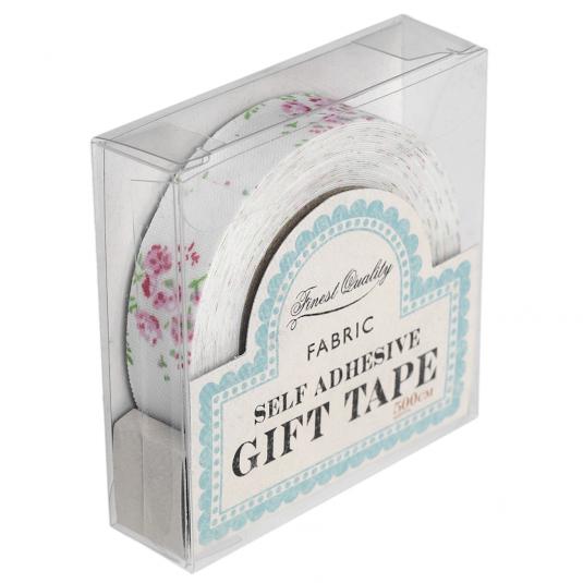 Pink Floral Fabric Sticky Gift Tape Rex London