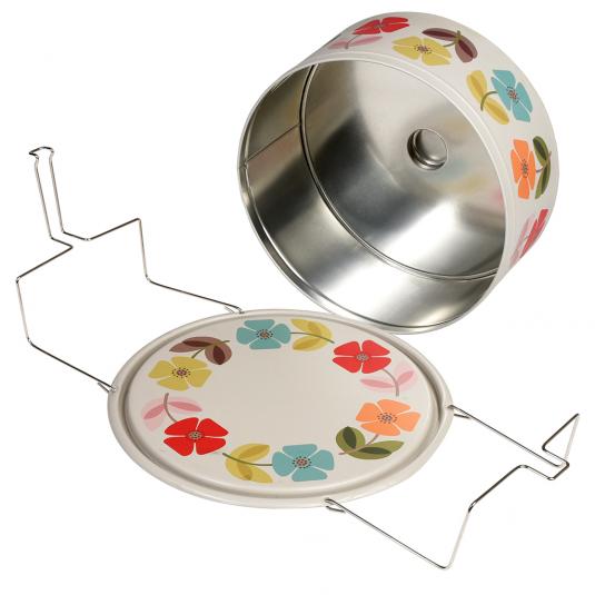 Mid Century Poppy Cake Carrier Rex London