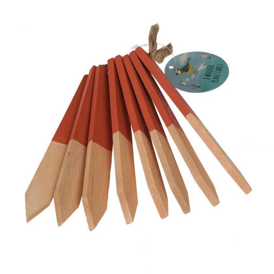 8 Wooden Plant Labels Rex London