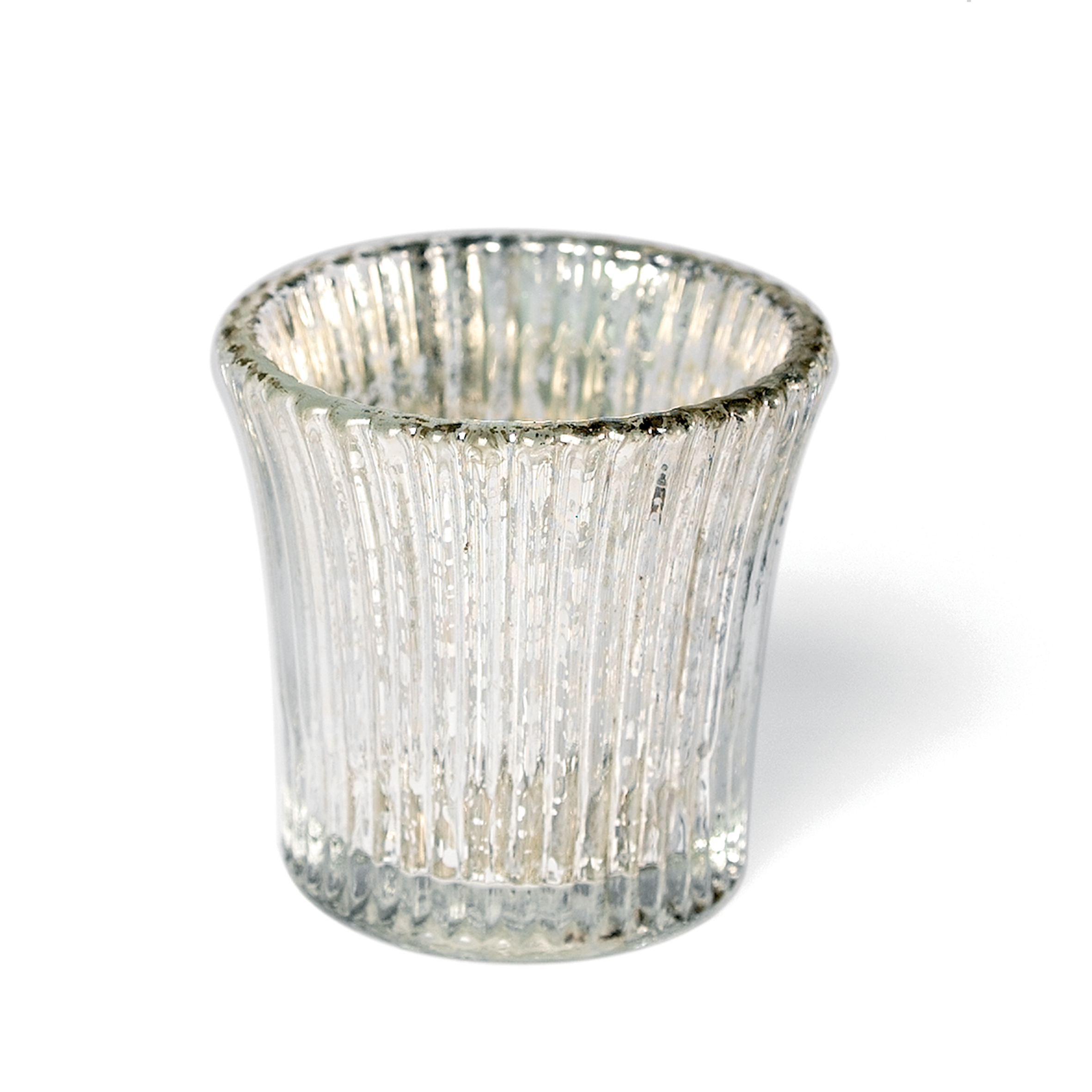 Fluted Antique Glass Tealight Holder Rex London