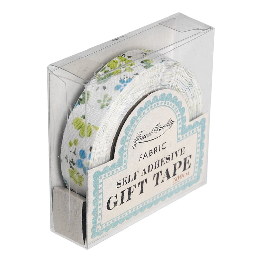 Blue Floral Fabric Sticky Gift Tape Rex London