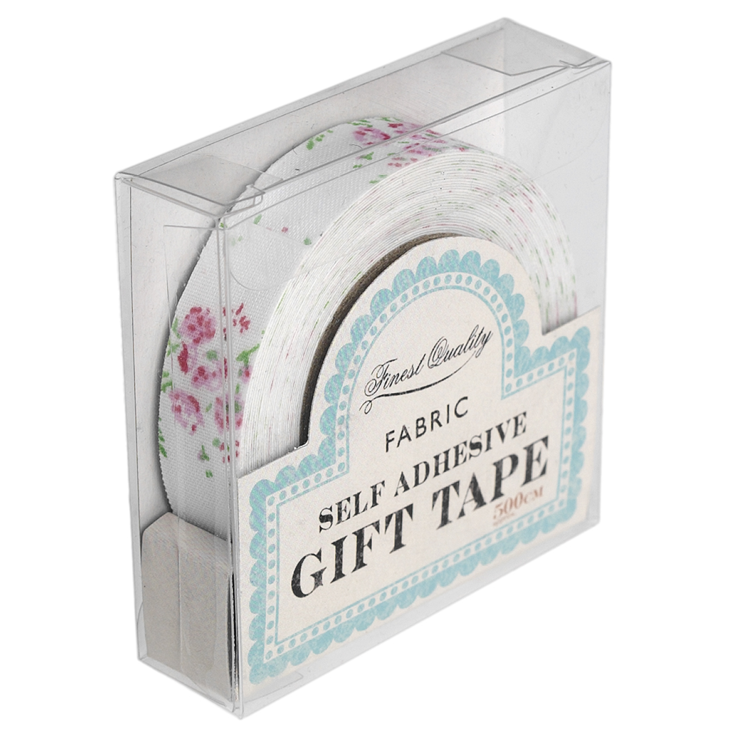 Pink Floral Fabric Sticky Gift Tape Rex London