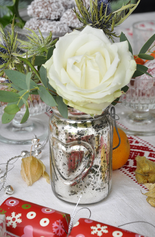 Silvered Jam Jar Tealight Holder Rex London