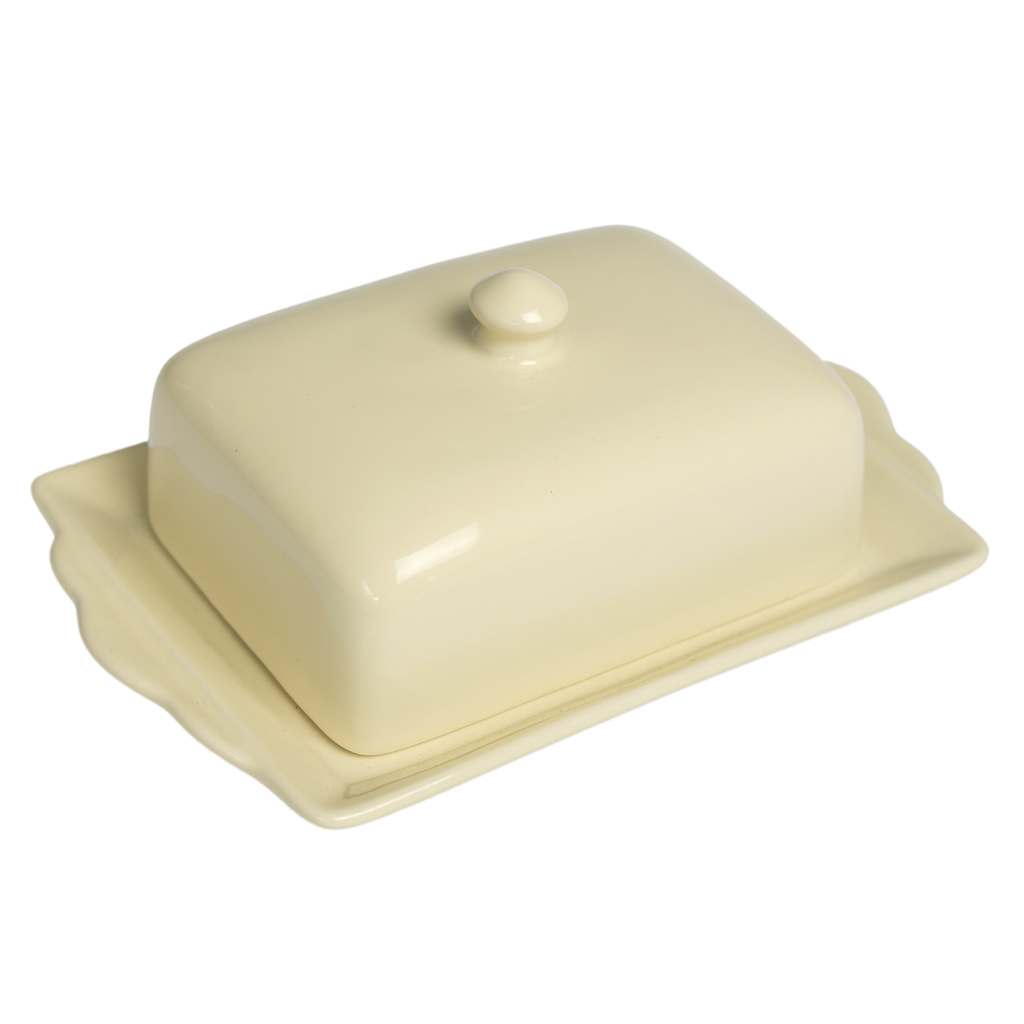 Cream Ceramic Butter Dish Rex London