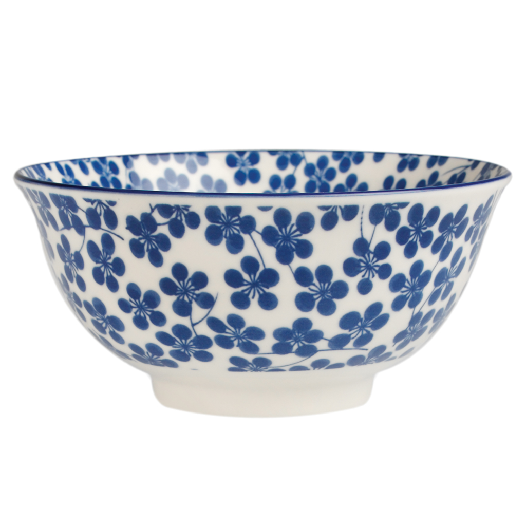 Large Japanese Bowl Blue Nigella Rex London