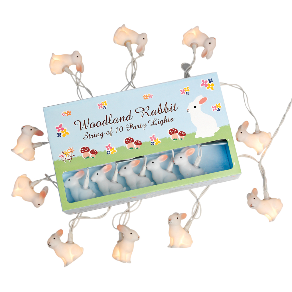 Woodland Rabbit Lights With Bs 3 Pin Plug Rex London