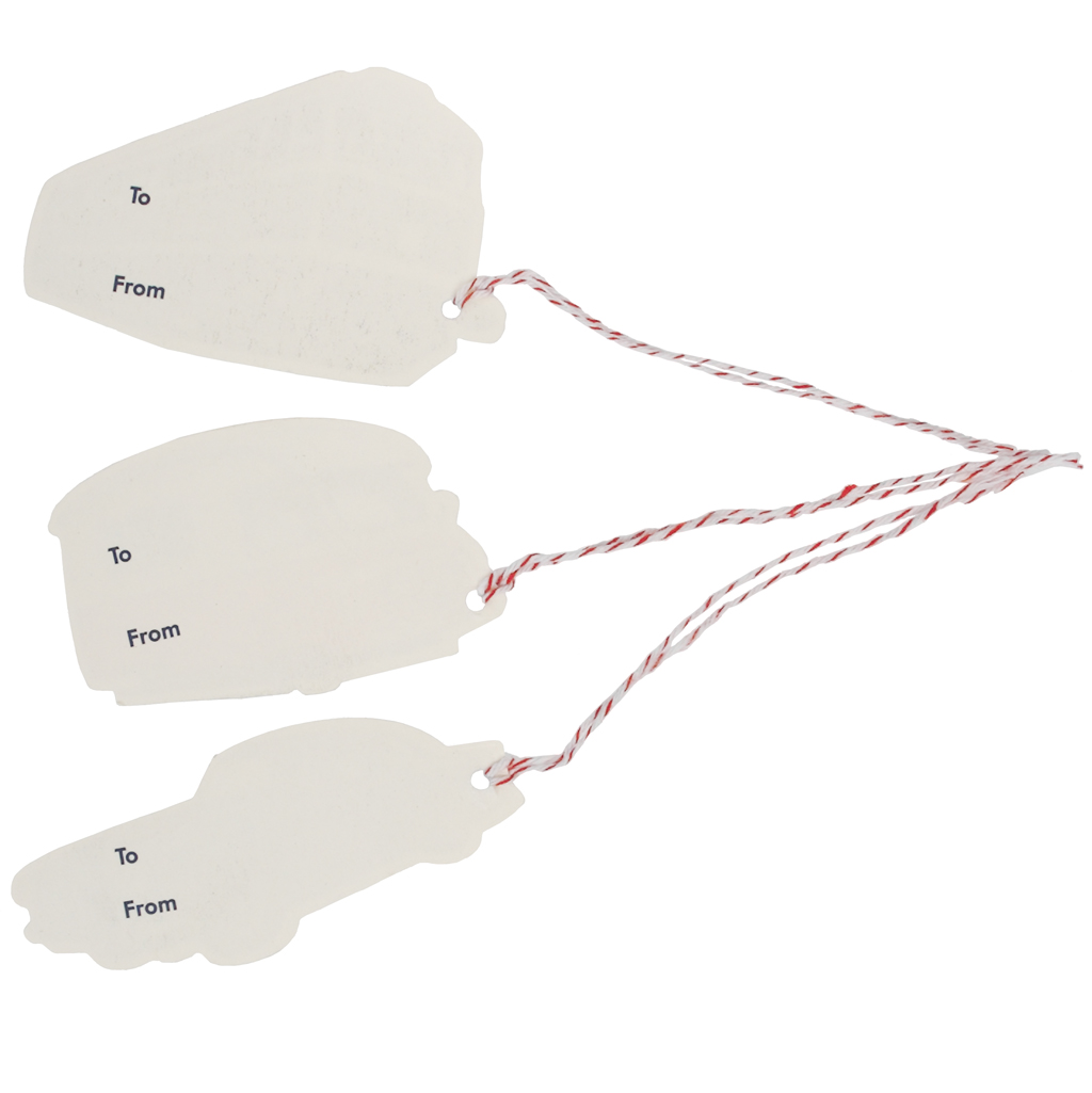 Set Of 6 Vintage Transport Gift Tags Rex London