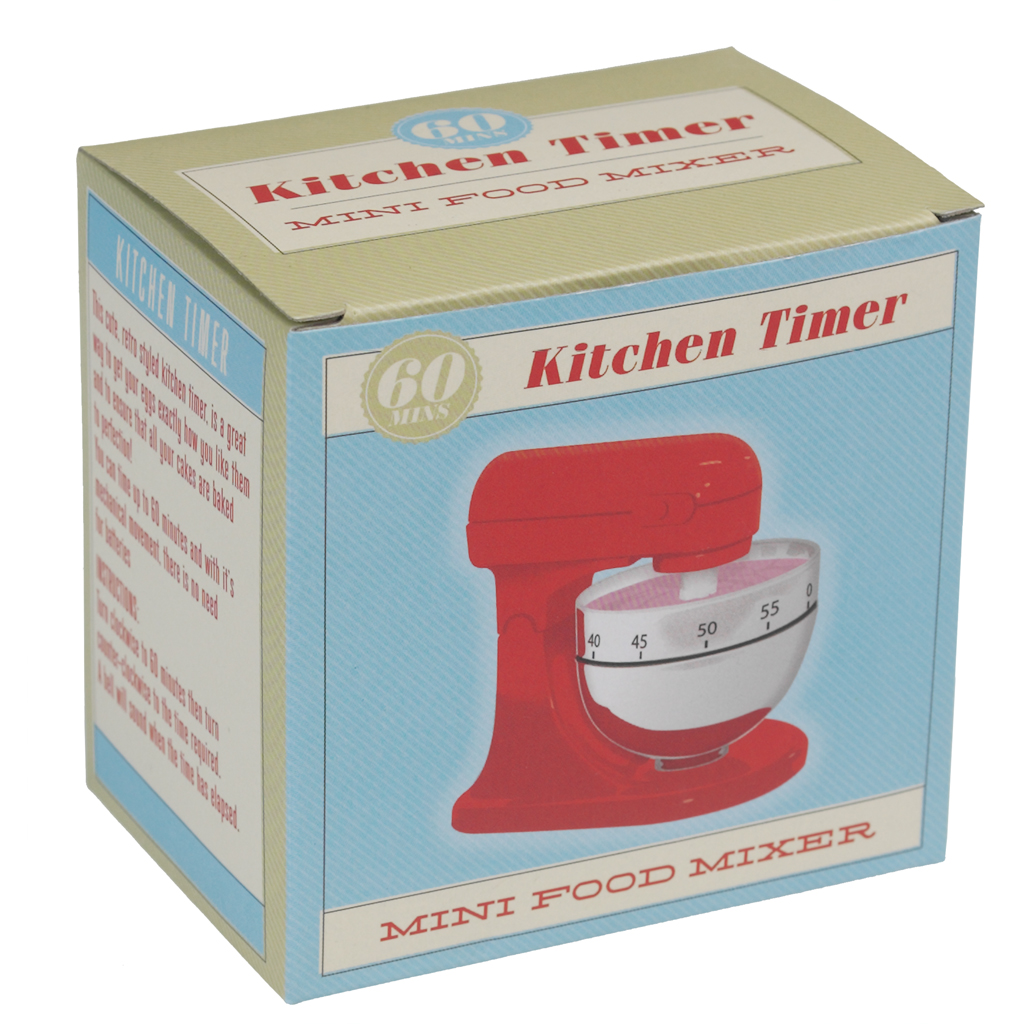 Red Food Mixer Kitchen Timer Rex London