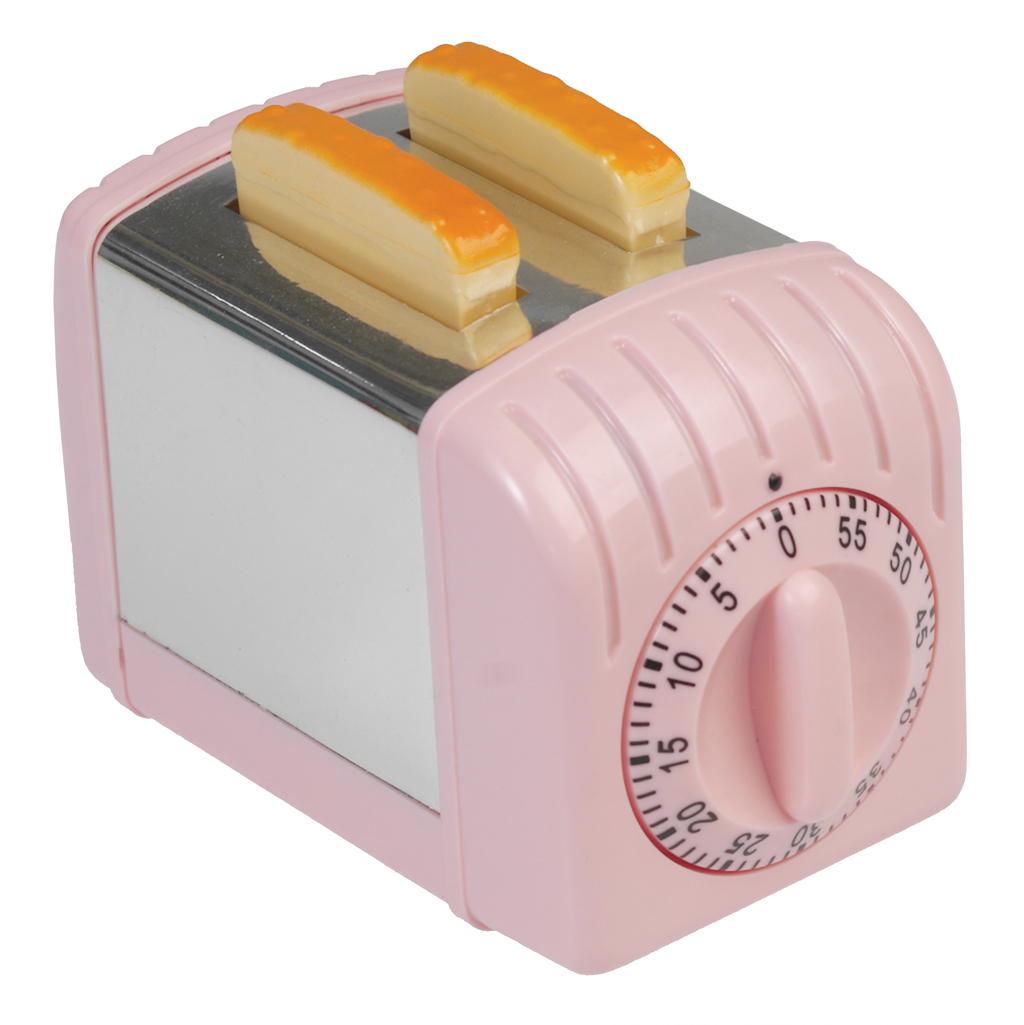 Pink Toaster Kitchen Timer Rex London