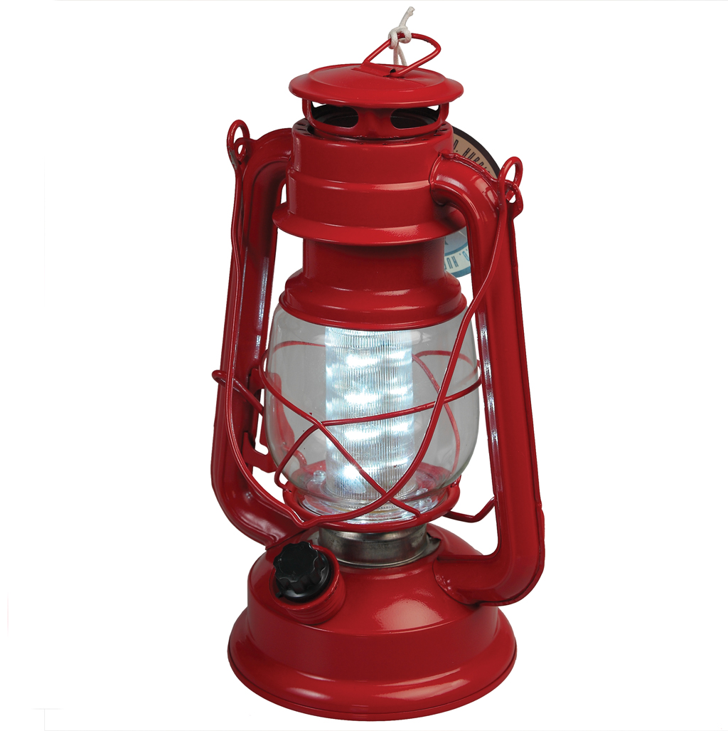 Red L.e.d Battery Powered Hurricane Lamp | Rex London (dotcomgiftshop)