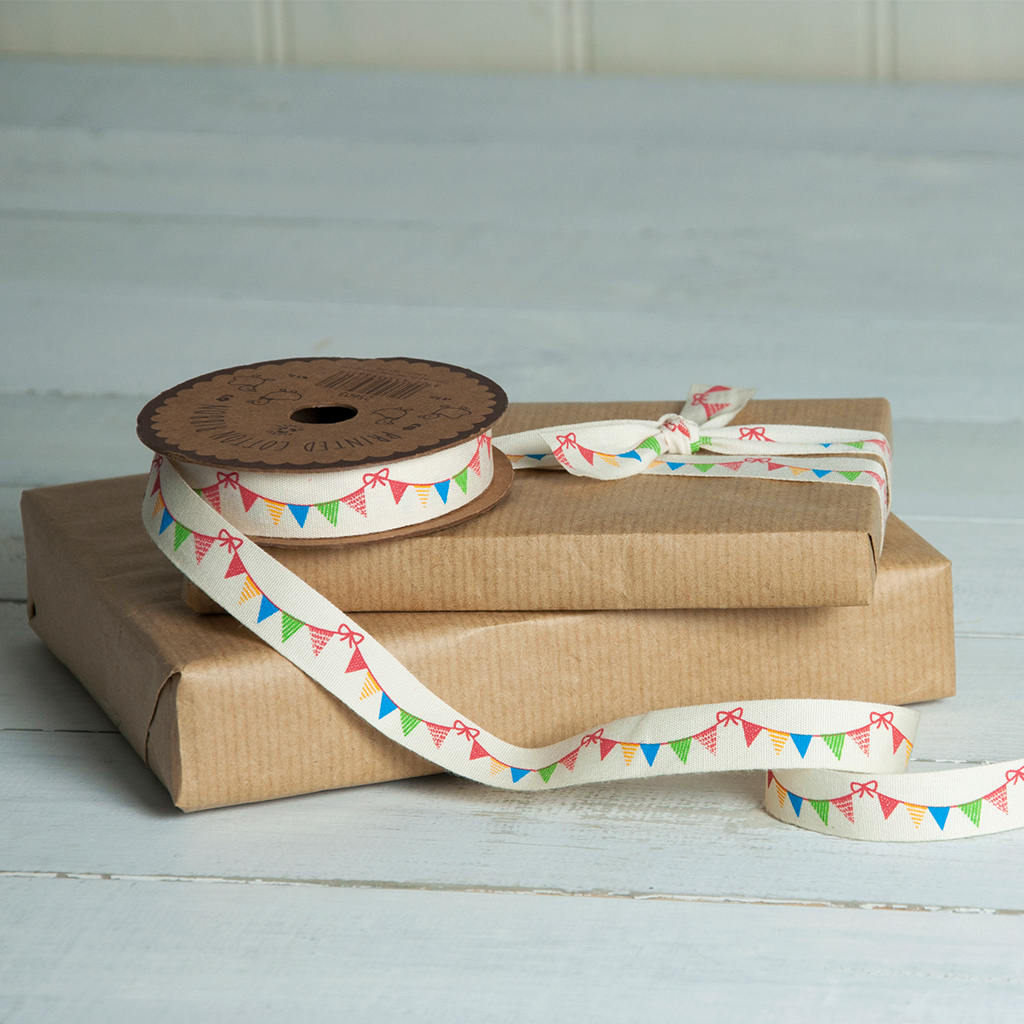 Bunting Printed Ribbon Rex London