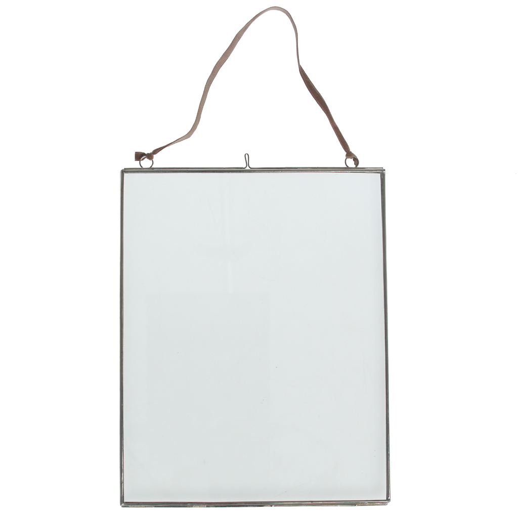 Glass Hanging Frame In Silver 25x20cm Rex London
