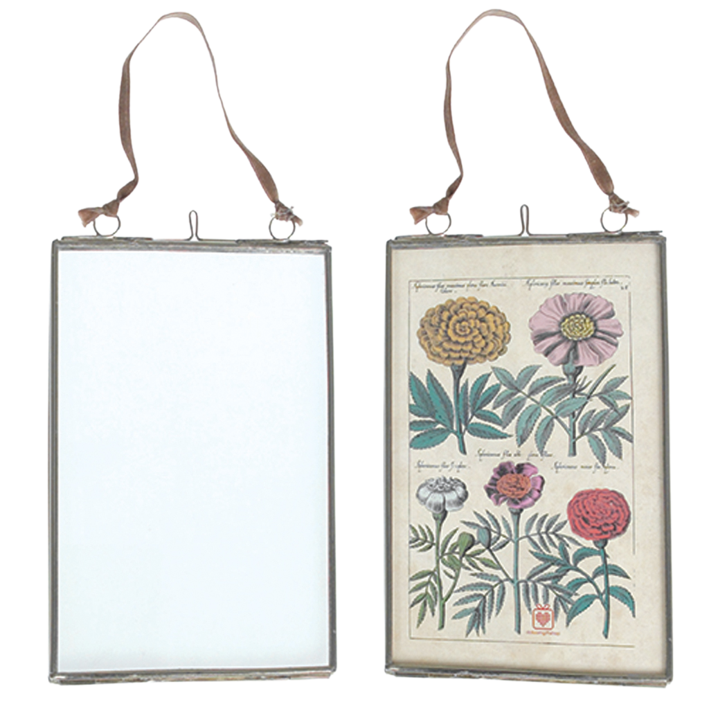 Glass Hanging Frame In Silver 15x10cm Rex London