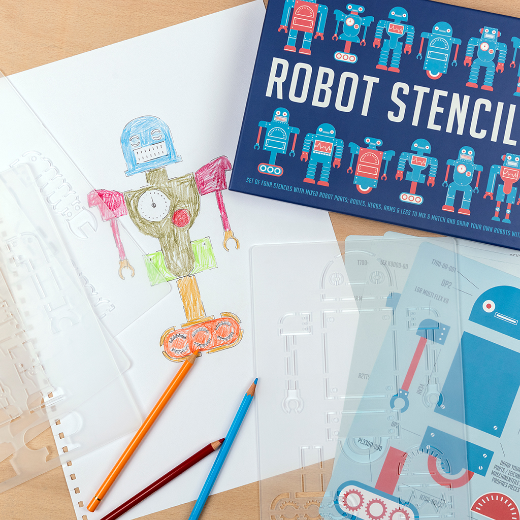 Robot Stencils (set Of Four) | Rex London