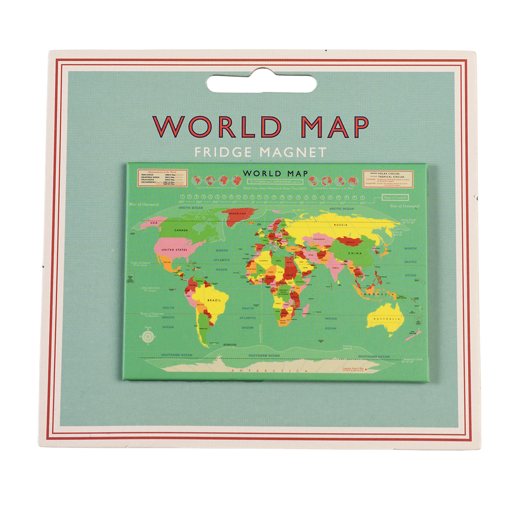 World Map Fridge Rex London