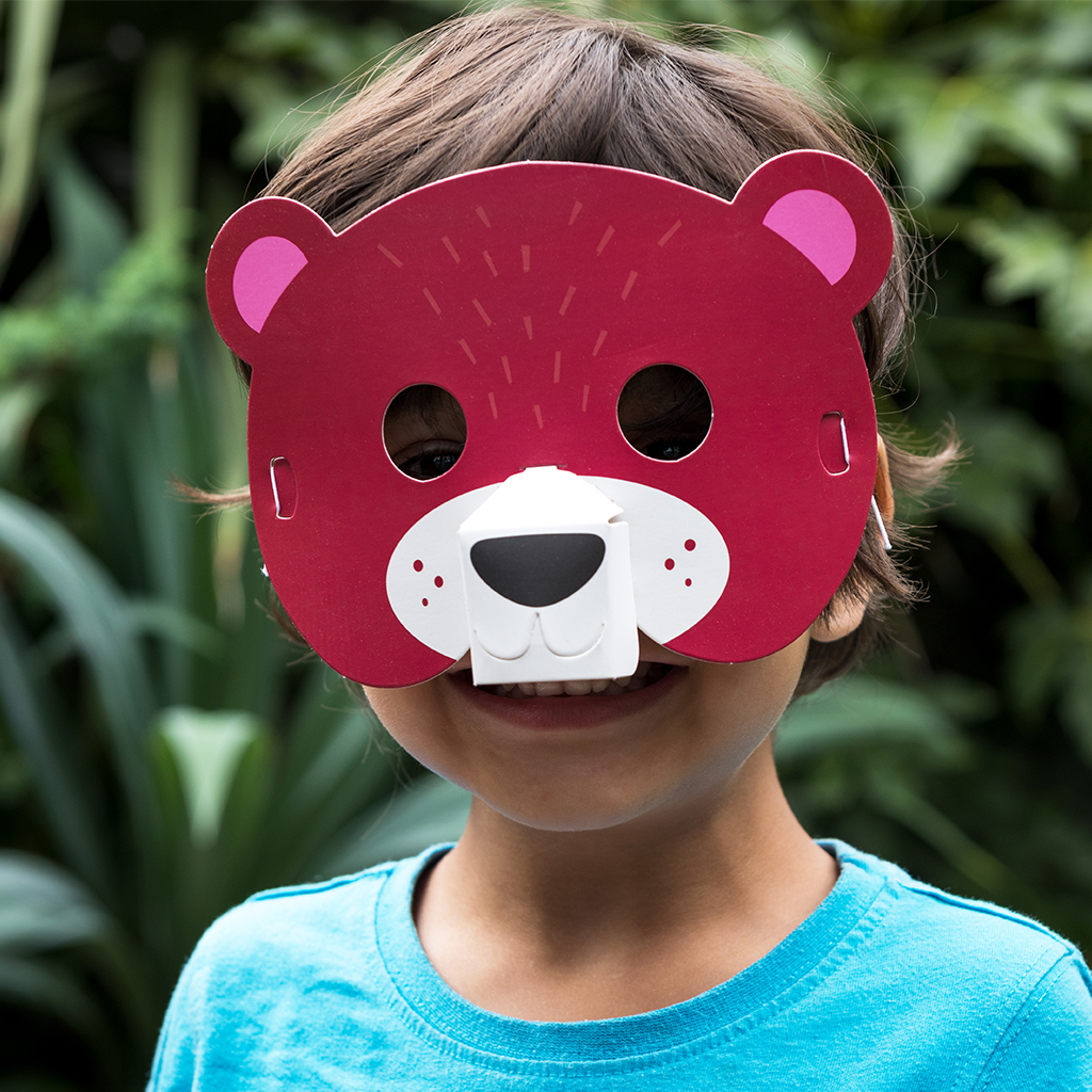 3d Animal Masks (set Of 4) Rex London