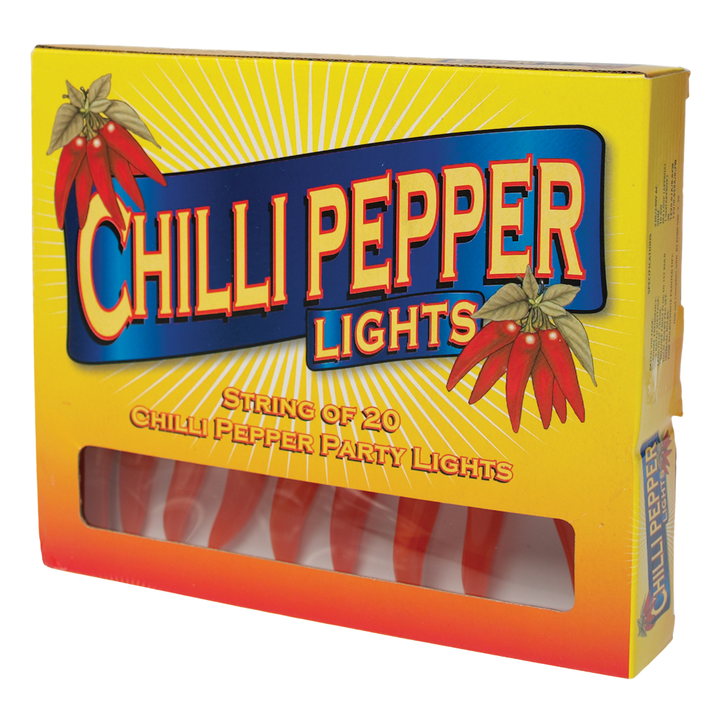 Chilli Pepper Lights With Bs 3 Pin Plug Rex London