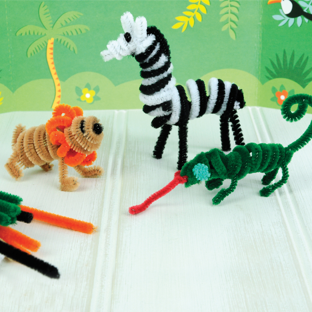 Wild Animal Pipe Cleaner Set Rex London