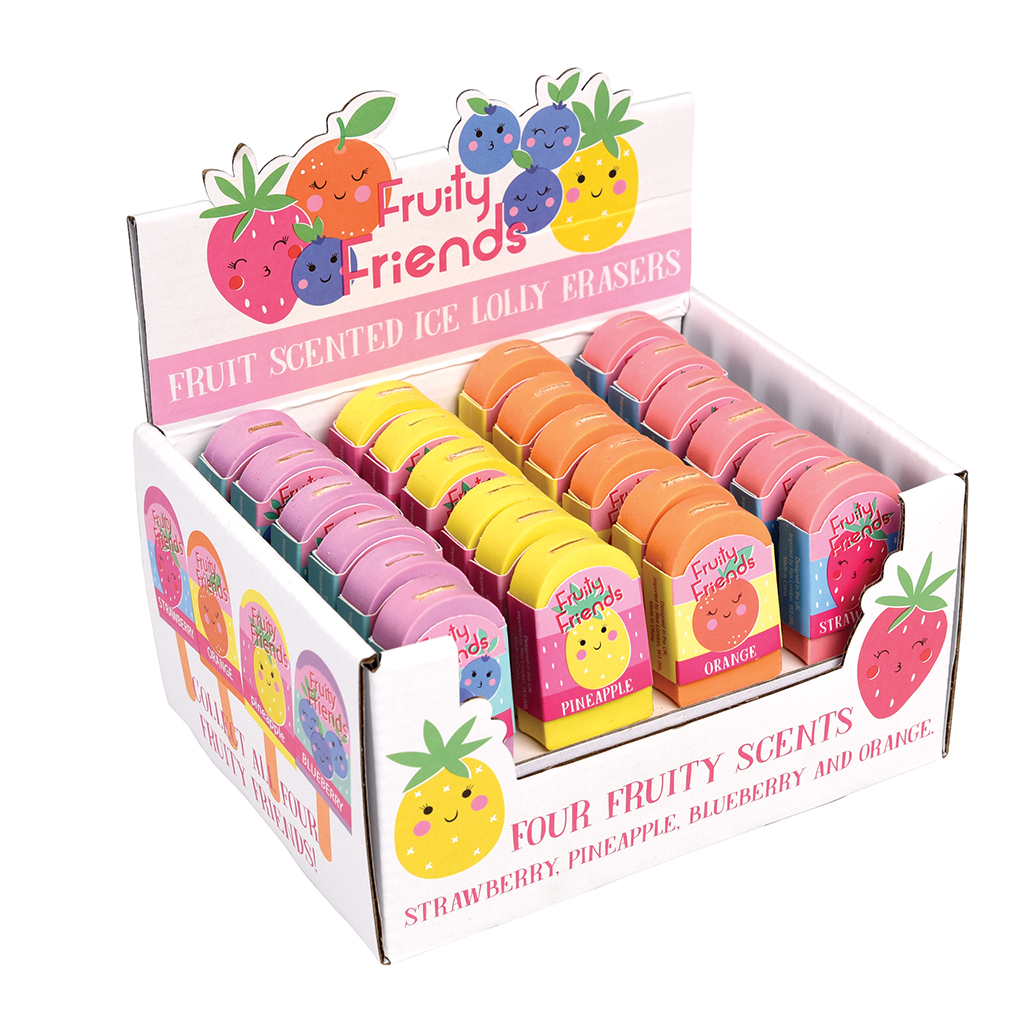 Fruit Scented Lolly Eraser Rex London