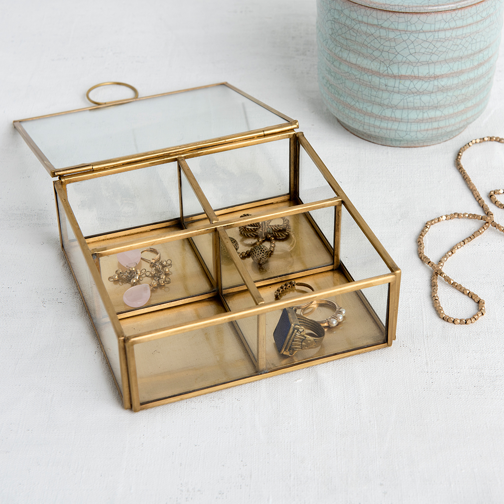 Brass Jewellery Box Rex London