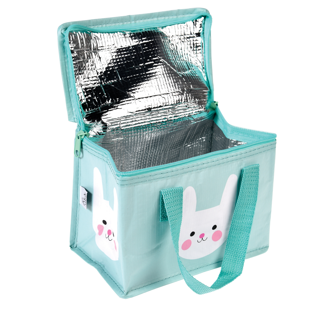Take Away Lunch Bag - Insulated Bunny Toile Blue main image 1