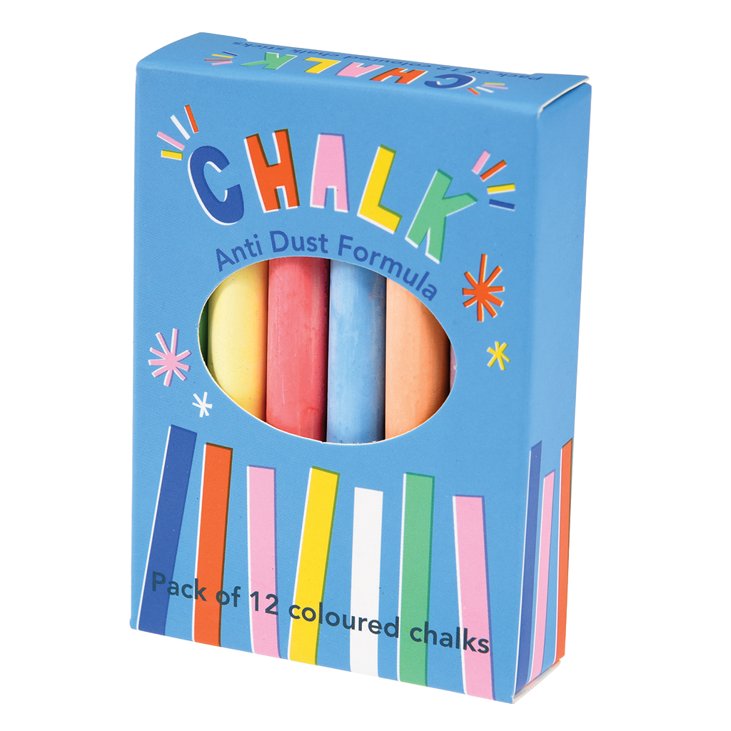 Coloured Chalk Sticks (box Of 12) Rex London