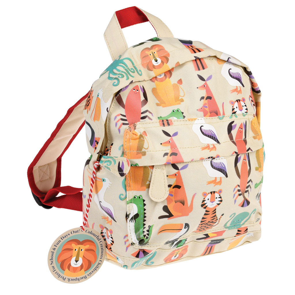 Colourful Creature Mini Backpack Rex London