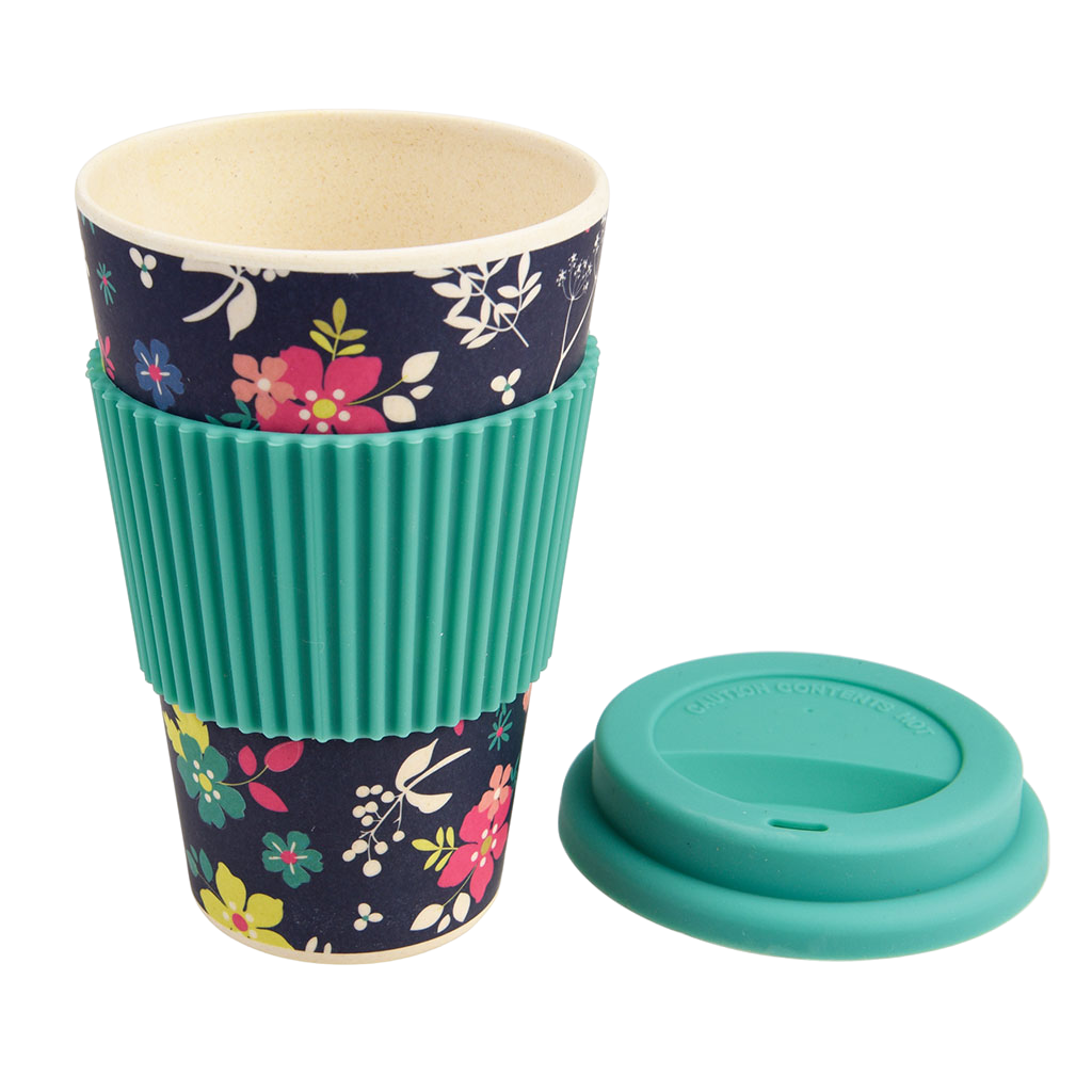 Ditsy Garden Bamboo Travel Mug Rex London