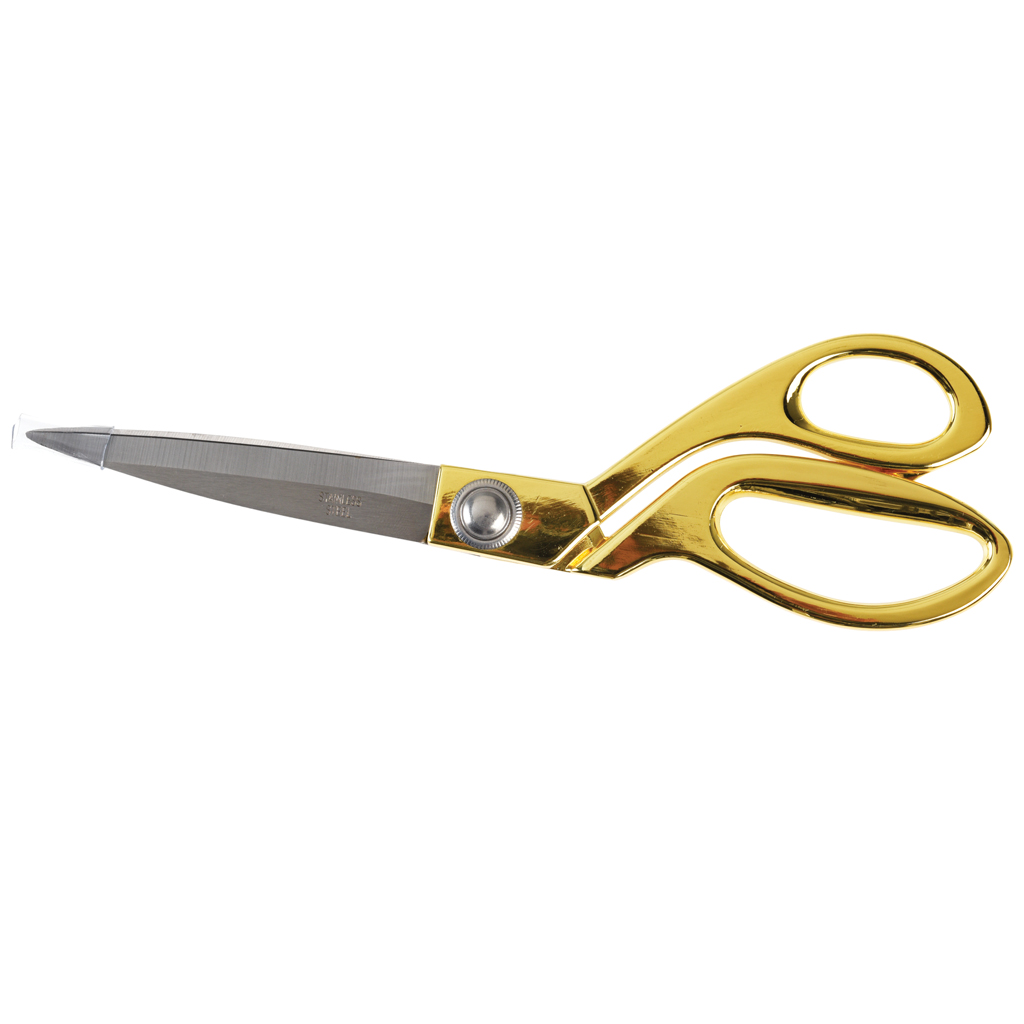 Potamish Left-Handed Dressmaker Scissors - 10.5" Stainless Steel, Classic Black, For Fabric, Leather & Crafting