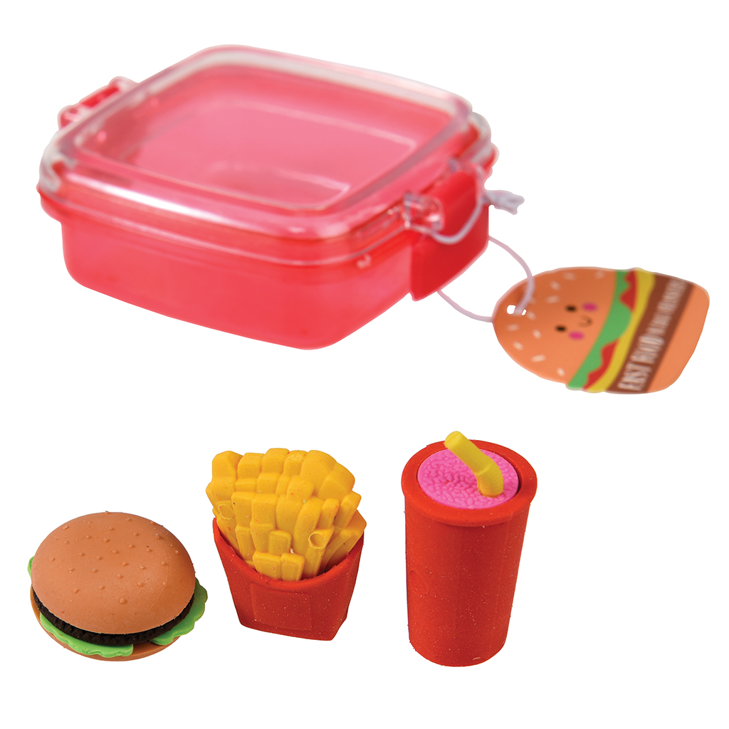 Fast Food Mini Eraser Set Rex London