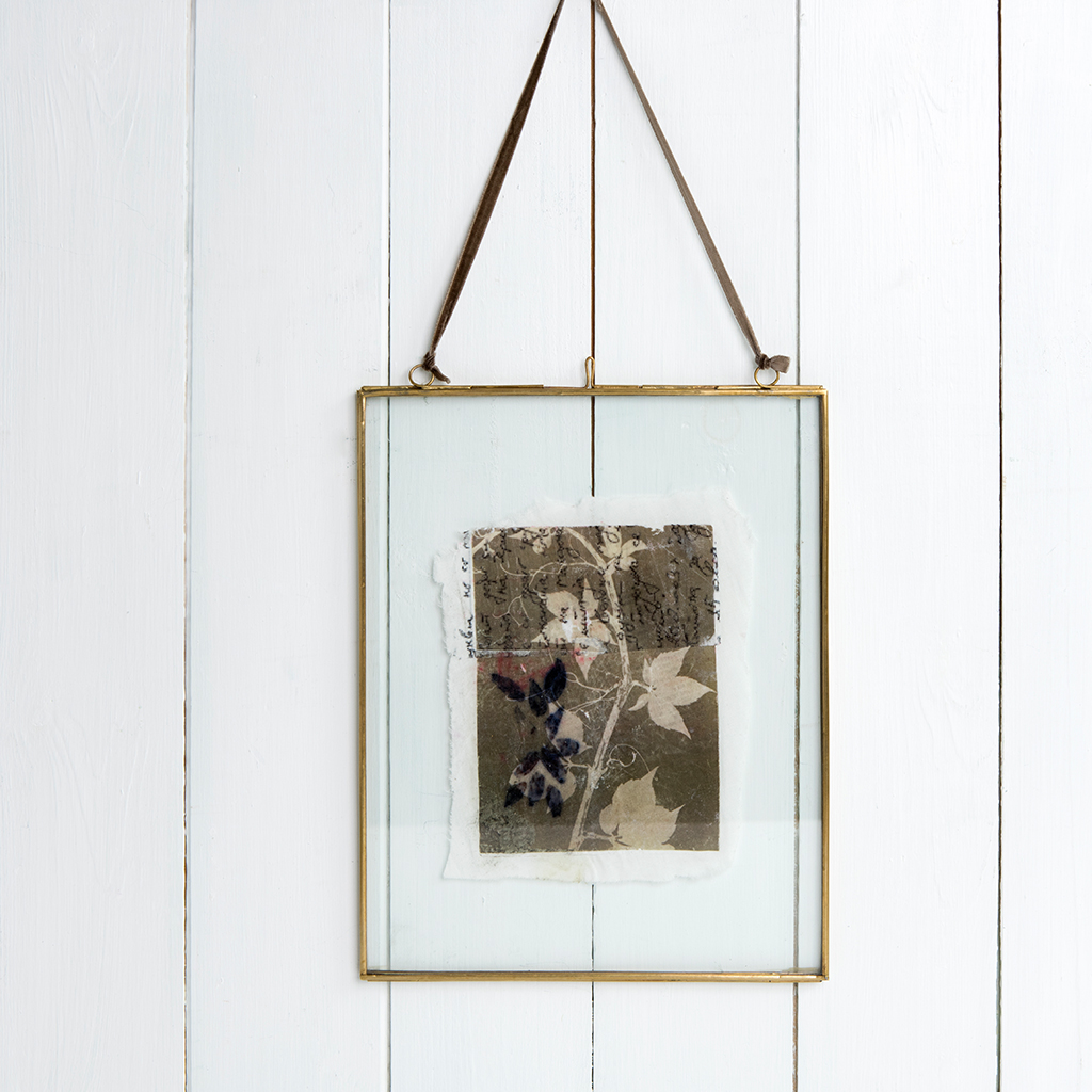 Hanging Brass Frame 25x20cm Rex London Dotcift Glasetal Hanging Brass Picture Frame 25x20cm